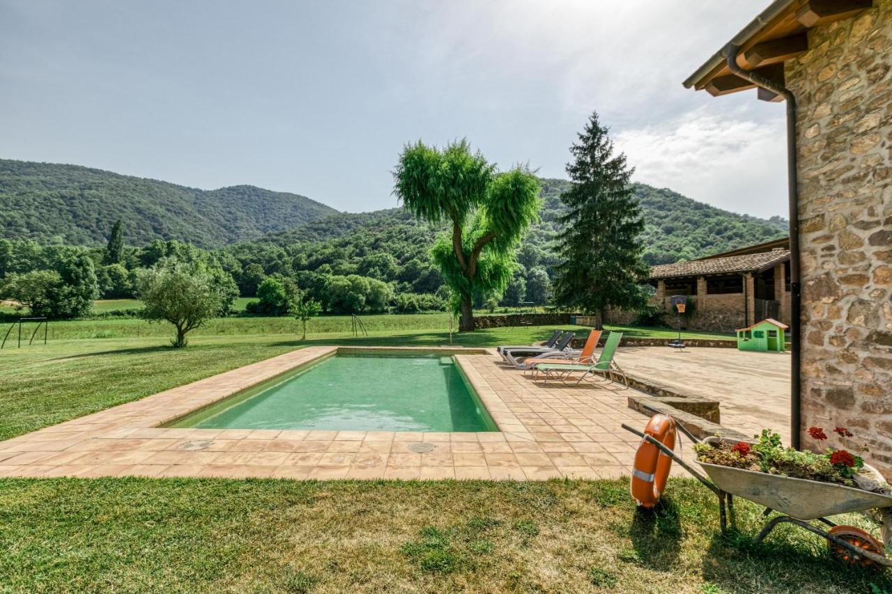 Casa Rural Mas Plantalech La Vall de Bianya Bagian luar foto