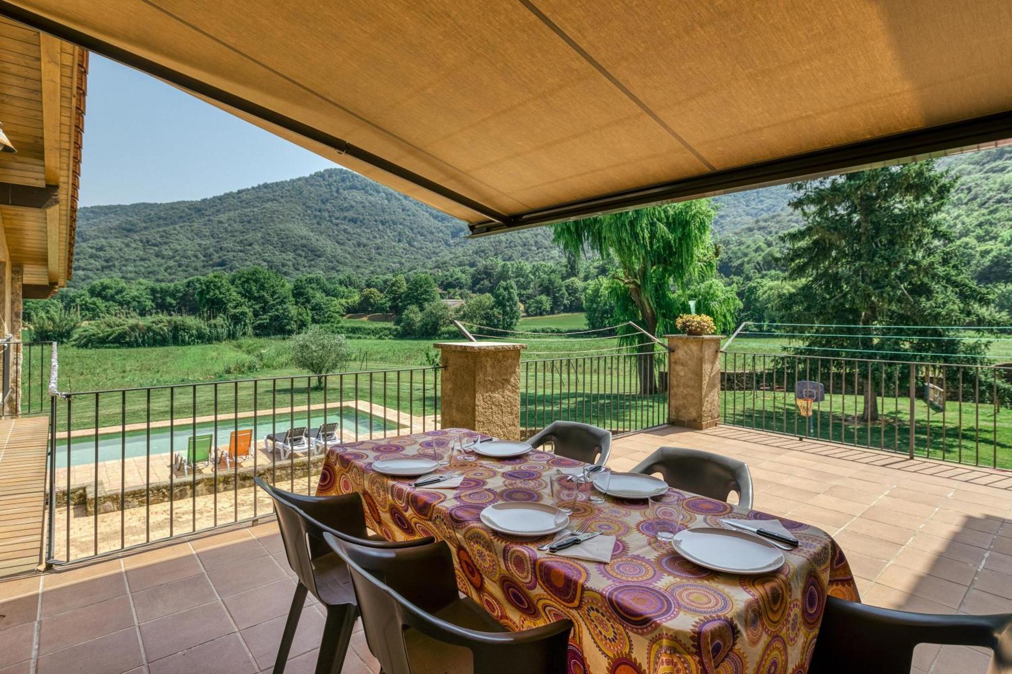 Casa Rural Mas Plantalech La Vall de Bianya Bagian luar foto
