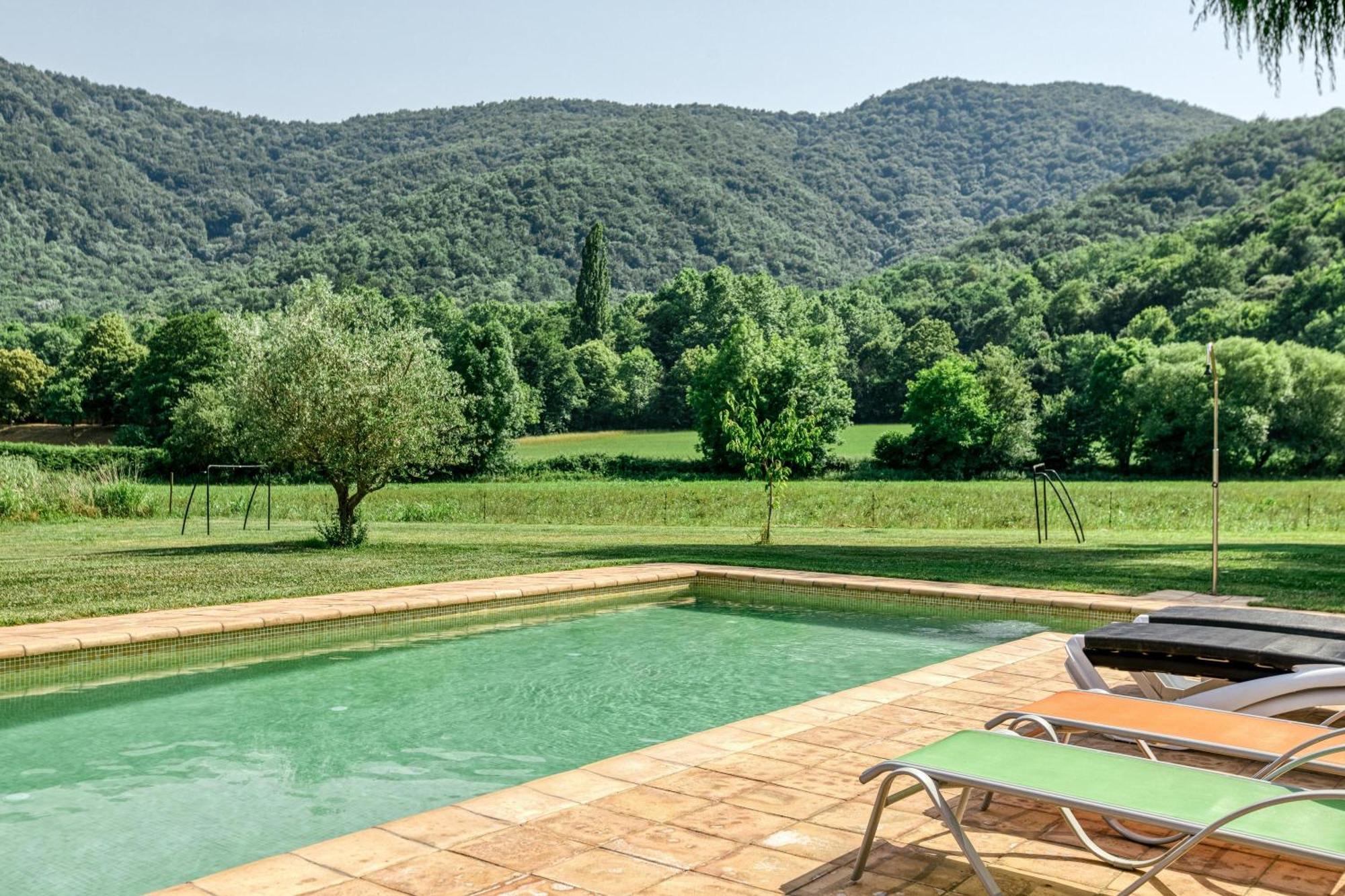 Casa Rural Mas Plantalech La Vall de Bianya Bagian luar foto